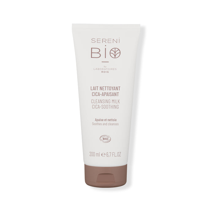 SERENI BIO | Cleansing Milk CICA-Soothing 200ml | Organic Gentle Makeup Remover & Cleanser for Delicate & Fragile Skin