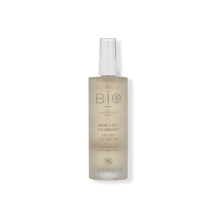 SERENI BIO | 3-in-1 Mist CICA-Soothing 100ml | Organic Hydrating & Soothing Mist | Refresh, Replenish & Set Makeup